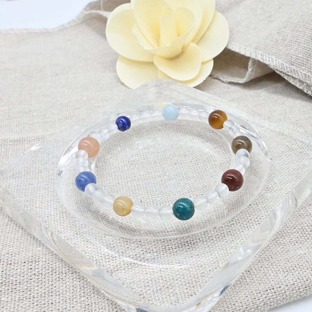 Bracelet énergétique en pierres précieuses naturelles